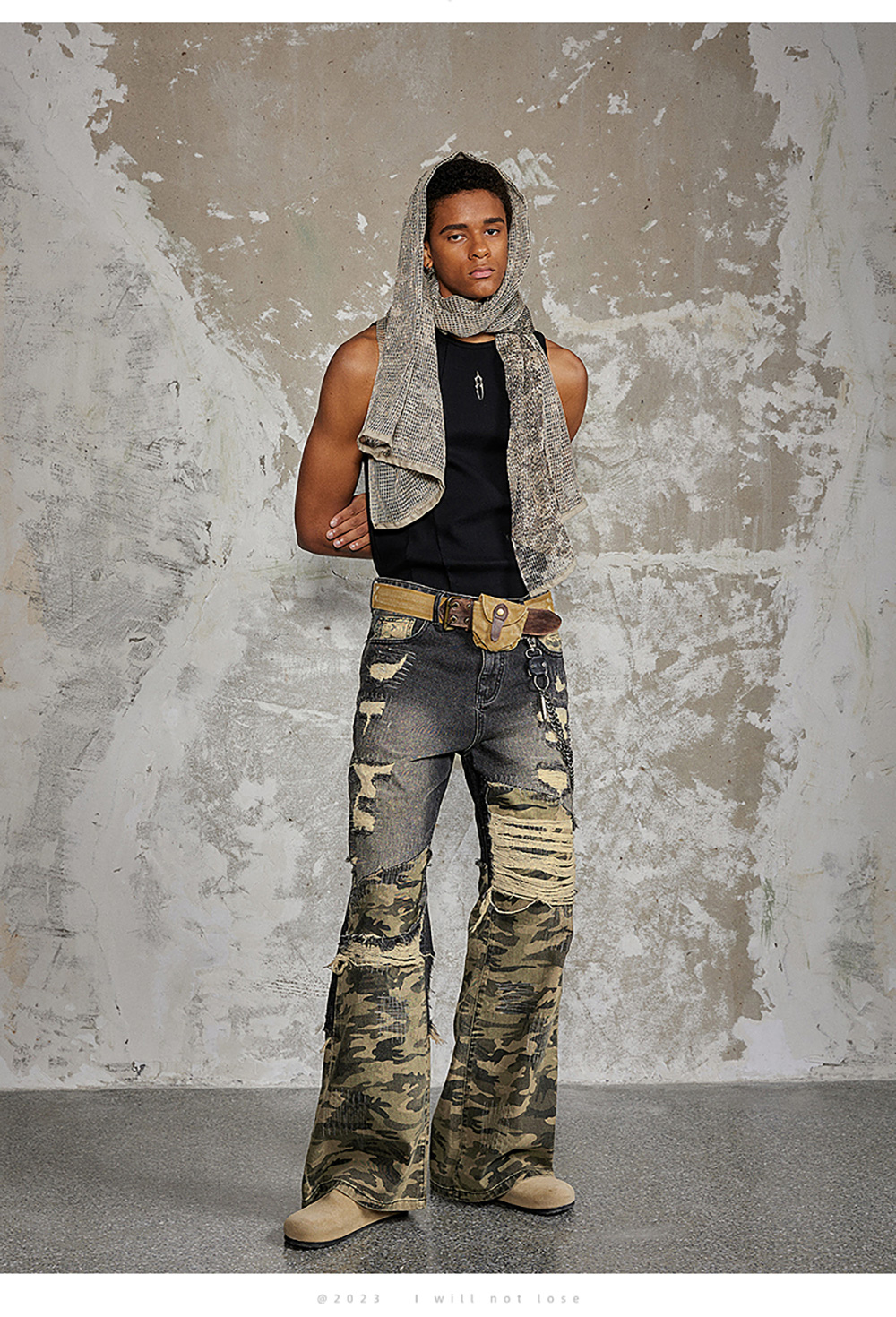 Rocawear] Patched Camo Jeans (2color) - BCAESAR