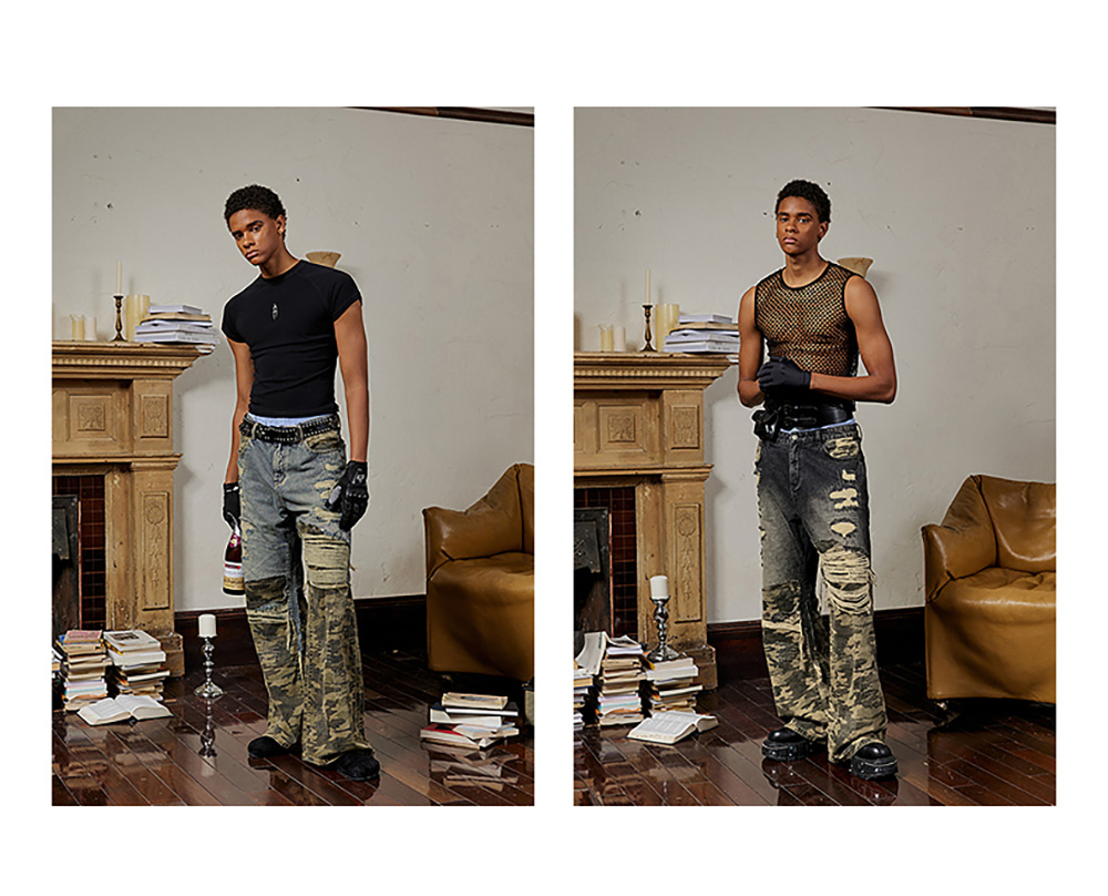 Rocawear] Patched Camo Jeans (2color) - BCAESAR