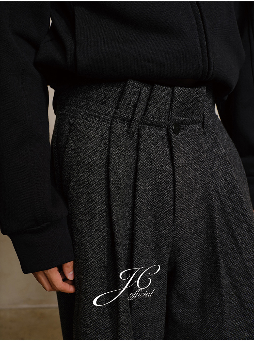パンツ JCAESAR WOOL PANTS JCAESAR] Wool Wide Pants (2color) - BCAESAR