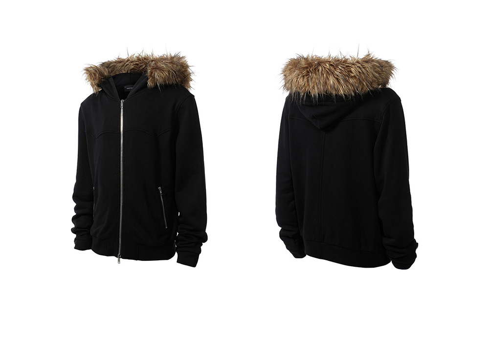Fur Hood Zip-Up Hoodie (3color) | BCAESAR