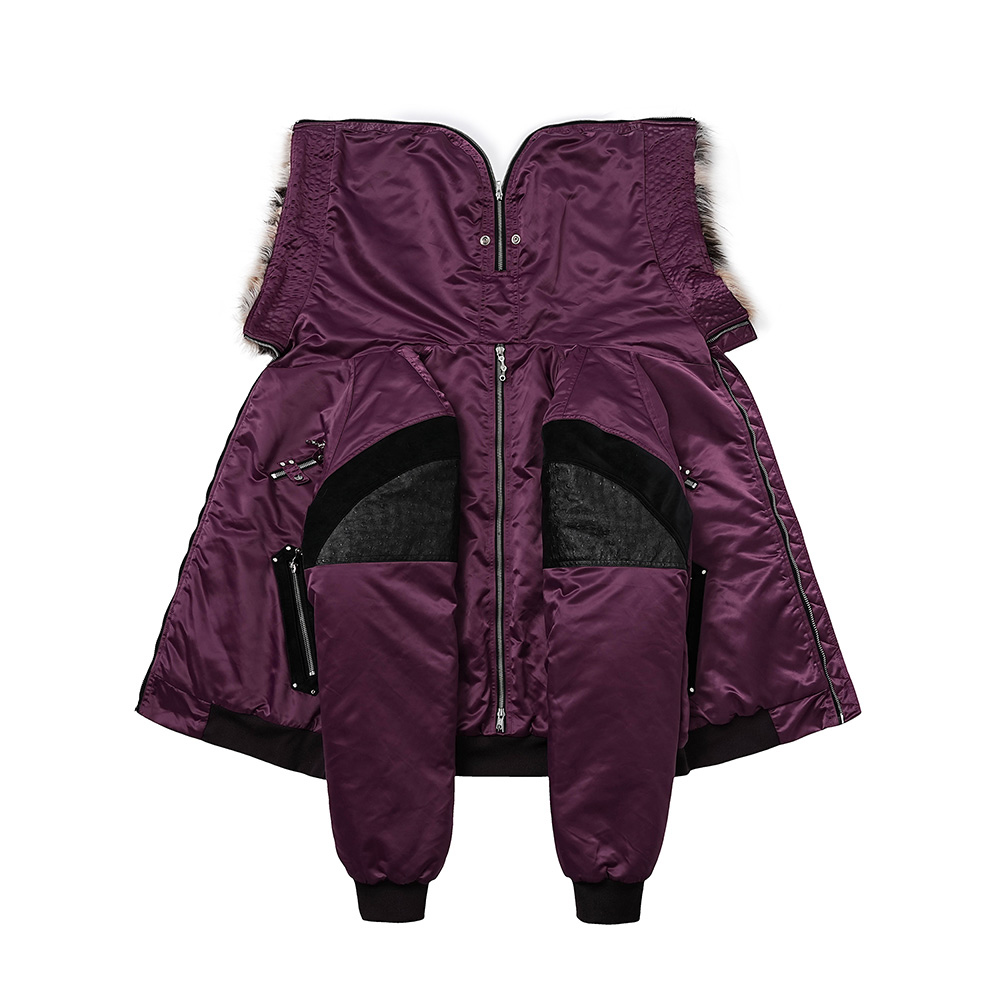 RecombiNtion Yoke ボンバージャケット n2b RecombiNtion Yoke] Purple Bomber N2B Jacket - BCAESAR