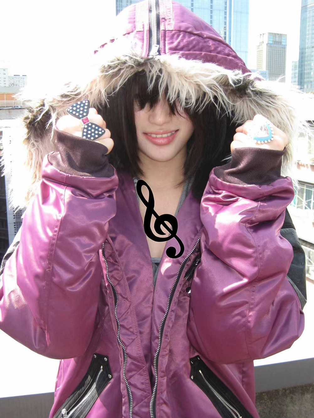 RecombiNtion Yoke ボンバージャケット n2b RecombiNtion Yoke] Purple Bomber N2B Jacket - BCAESAR
