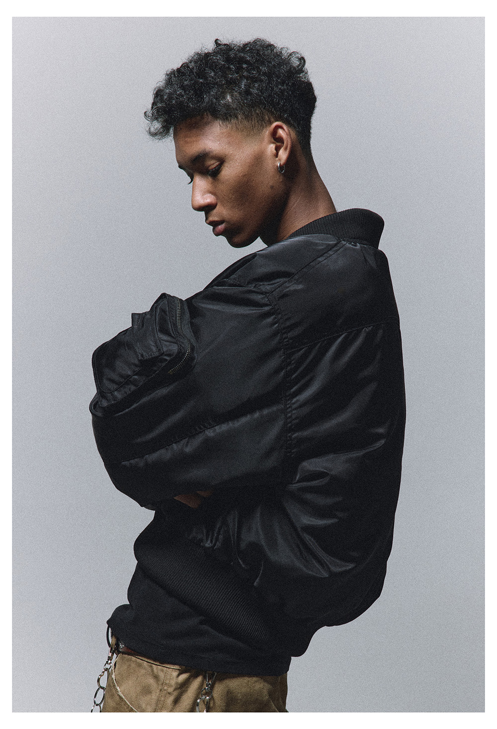 ANTIDOTE] Fur-Lined MA-1 Bomber Jacket | BCAESAR