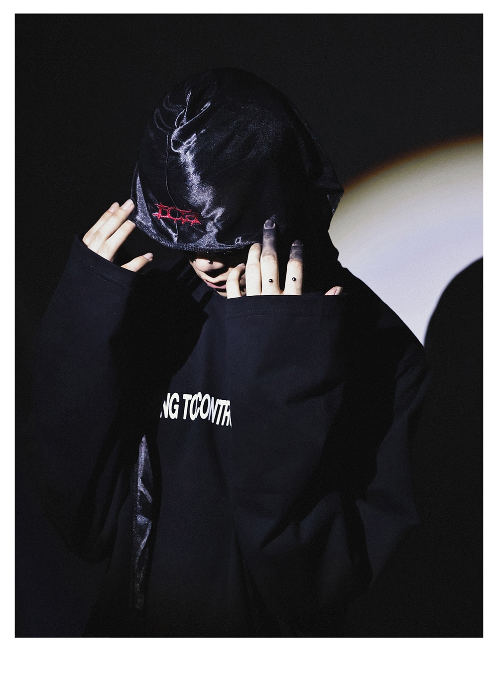 LCE] Black Durag with LCE Logo Embroidery - BCAESAR