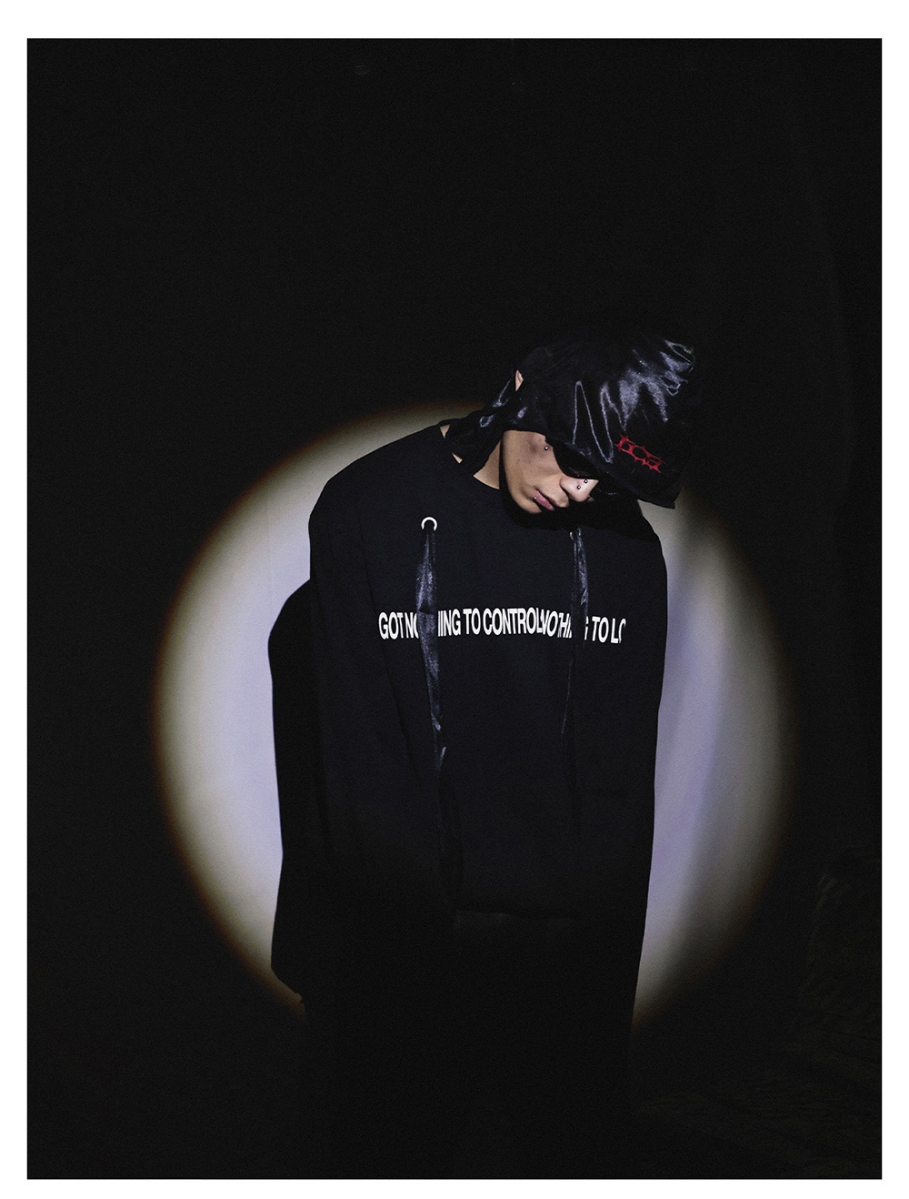 LCE] Black Durag with LCE Logo Embroidery - BCAESAR