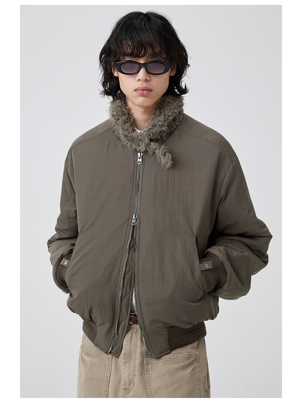 SIMPLE PROJECT SHAWL COLLAR MA-1 BOMBER JACKET – Remold Lab