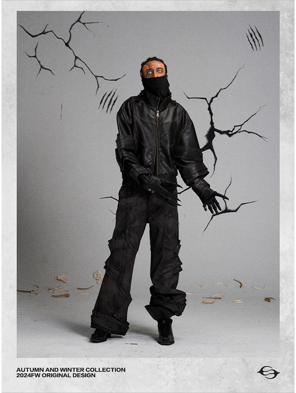 flyerrer レザージャケット s FLYERRER] Distressed Leather Jacket | BCAESAR