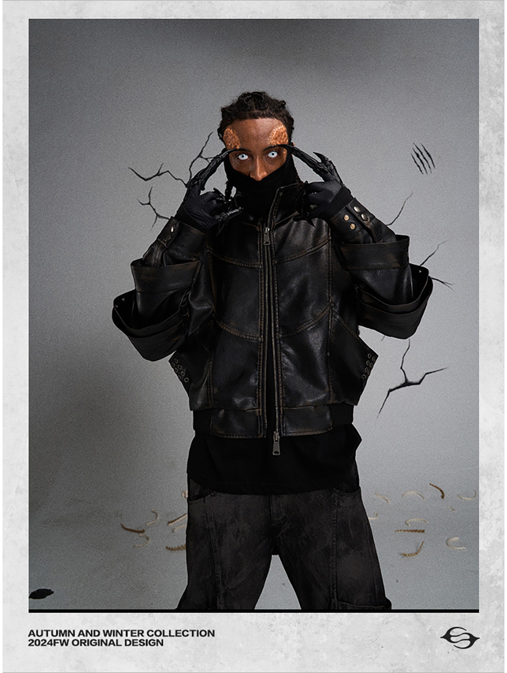 flyerrer レザージャケット s FLYERRER] Distressed Leather Jacket | BCAESAR