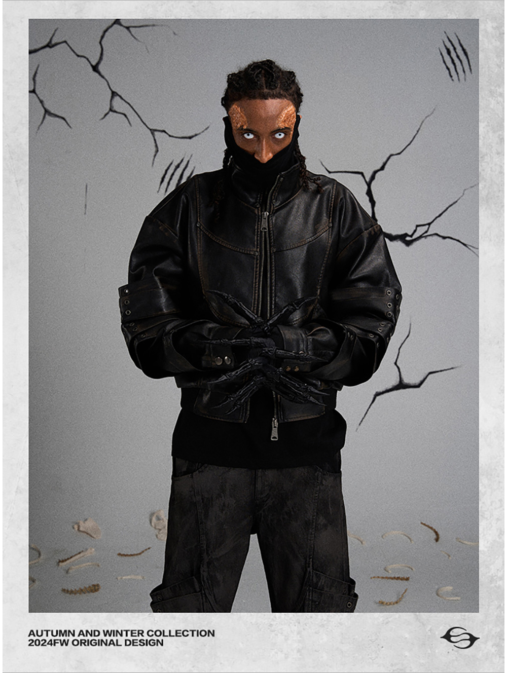 flyerrer レザージャケット s FLYERRER] Distressed Leather Jacket | BCAESAR