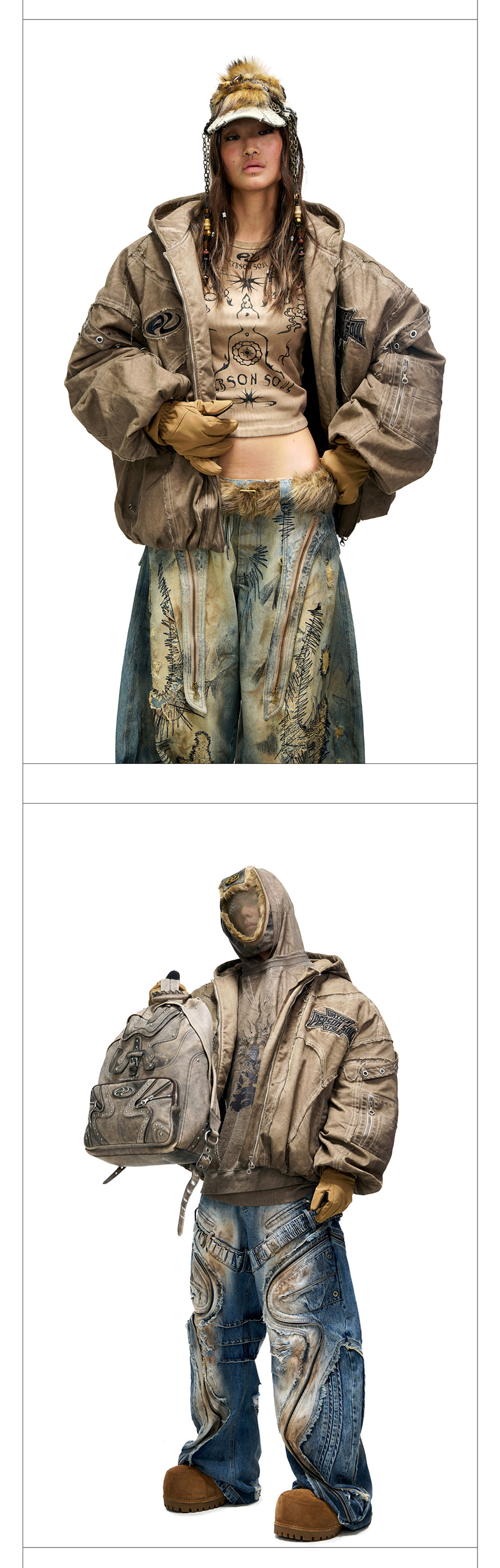 PERSONSOUL] Brown Dirty Coat - BCAESAR