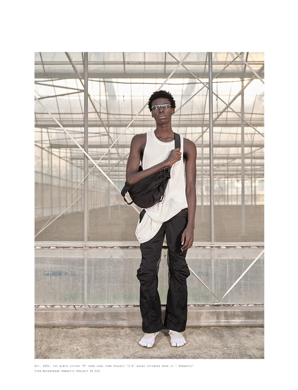 NUTEMPEROR] One Shoulder Black Cross Bag - BCAESAR