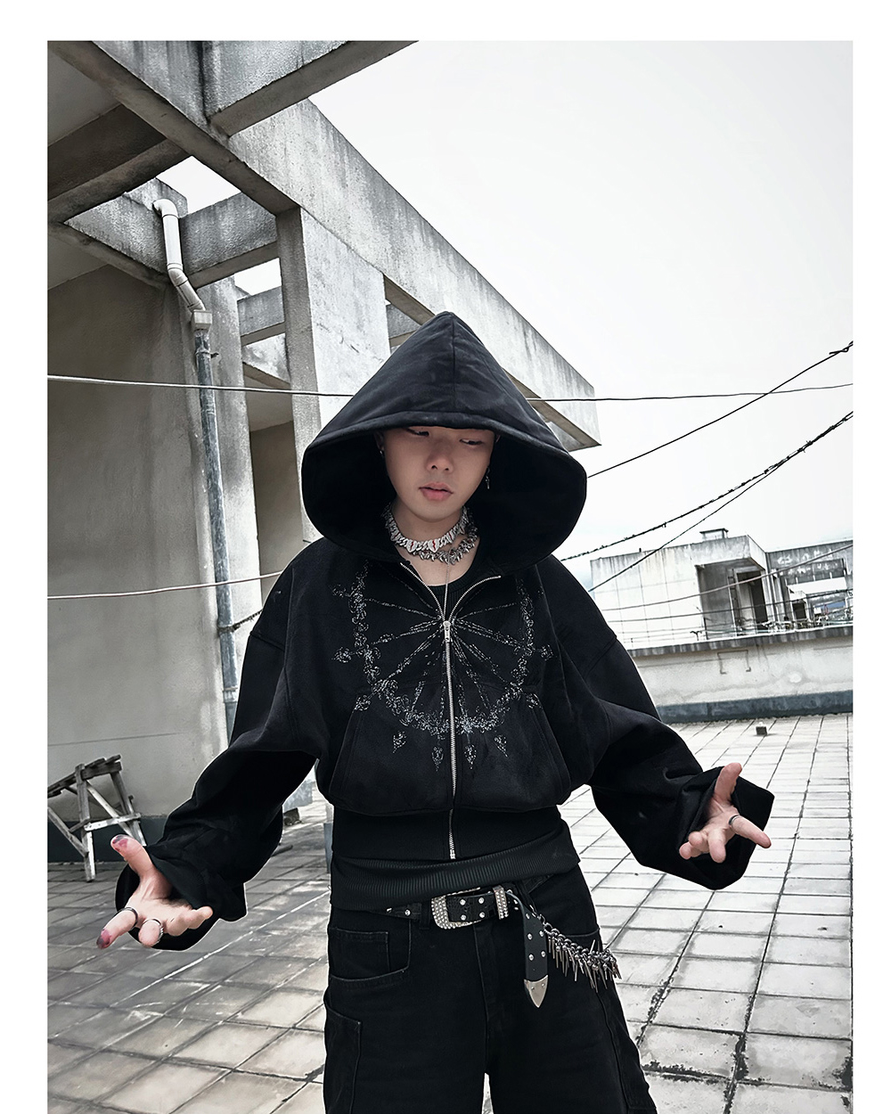 PAIKI] Dark Wizard Hooded Zip-Up | BCAESAR