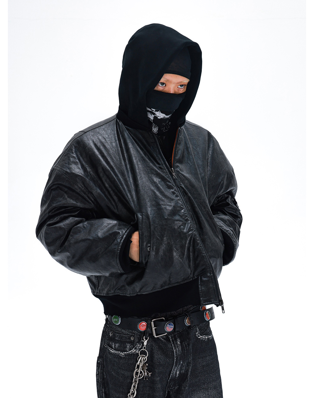 ジャケット・アウター Archive 00's PPFM Leather Combo Jacket Archive 00's PPFM Leather Combo Jacket