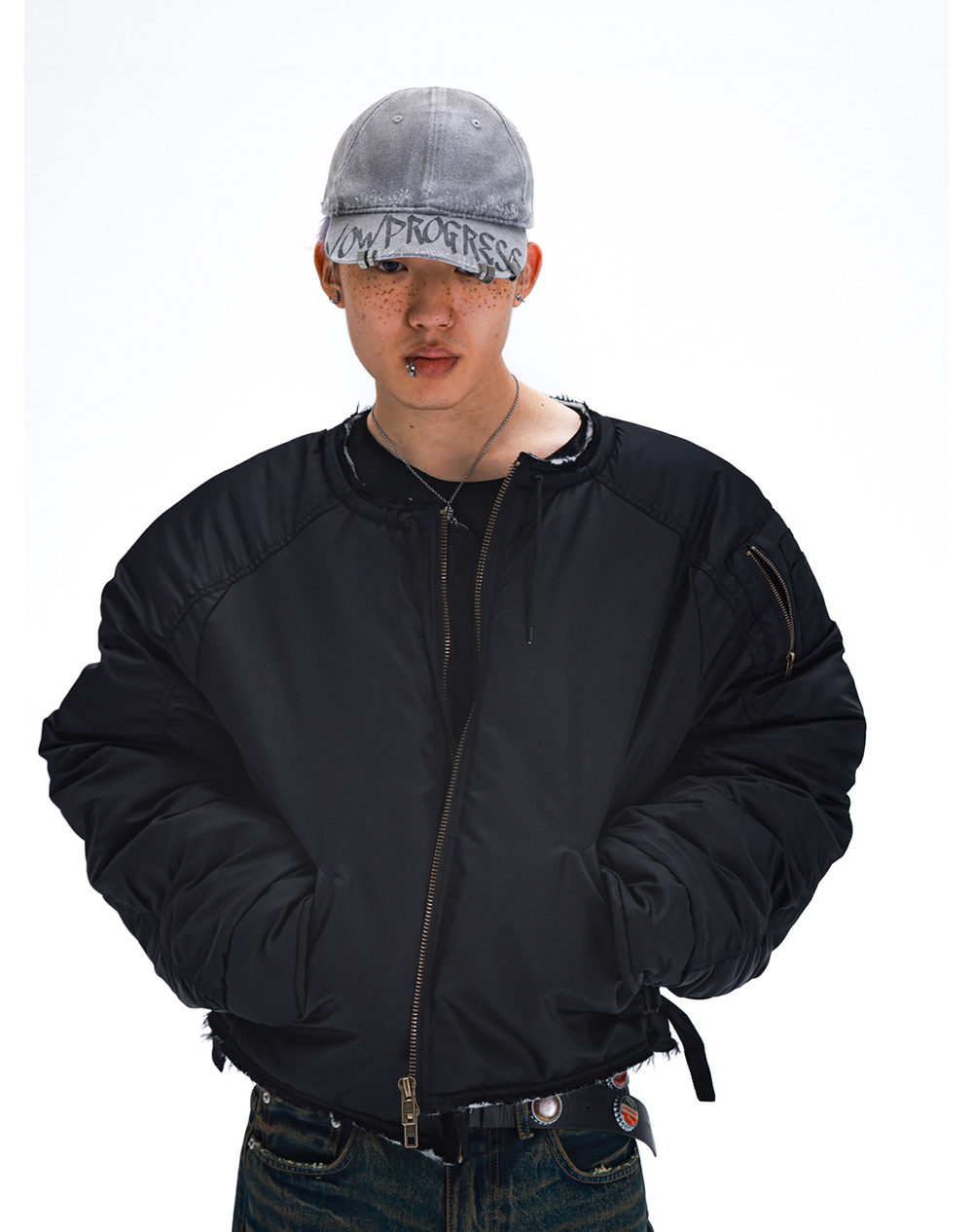 ジャケット・アウター COLN bulking over bomber jacket COLN bulking over bomber jacket