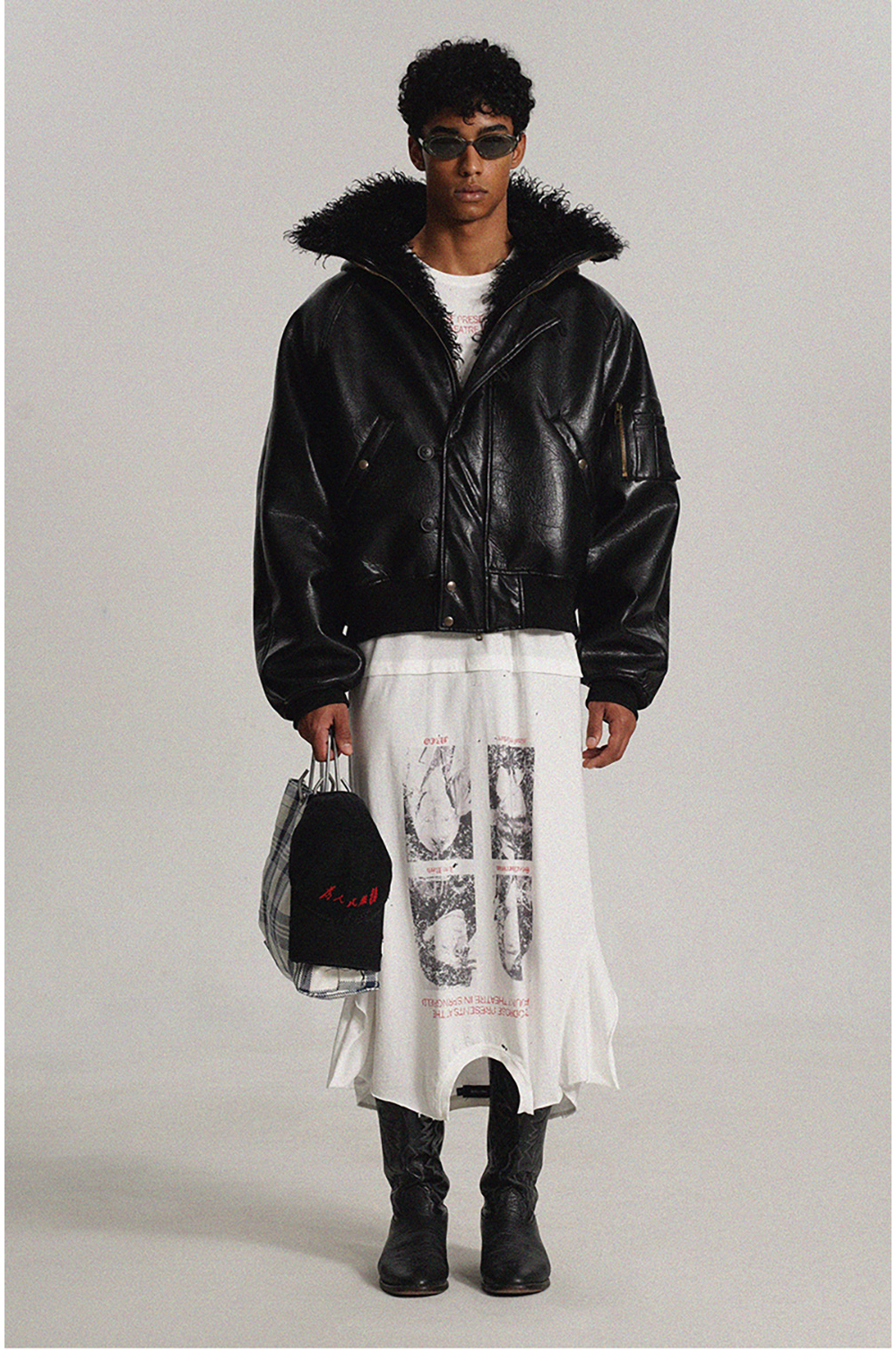 ジャケット・アウター 00s archive leather bomber jacket 00s archive leather bomber jacket