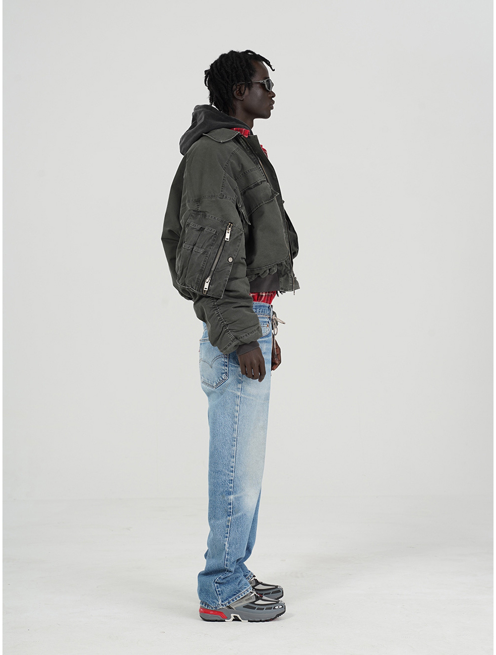 FMT] Vintage Washed Bomber Jacket | BCAESAR