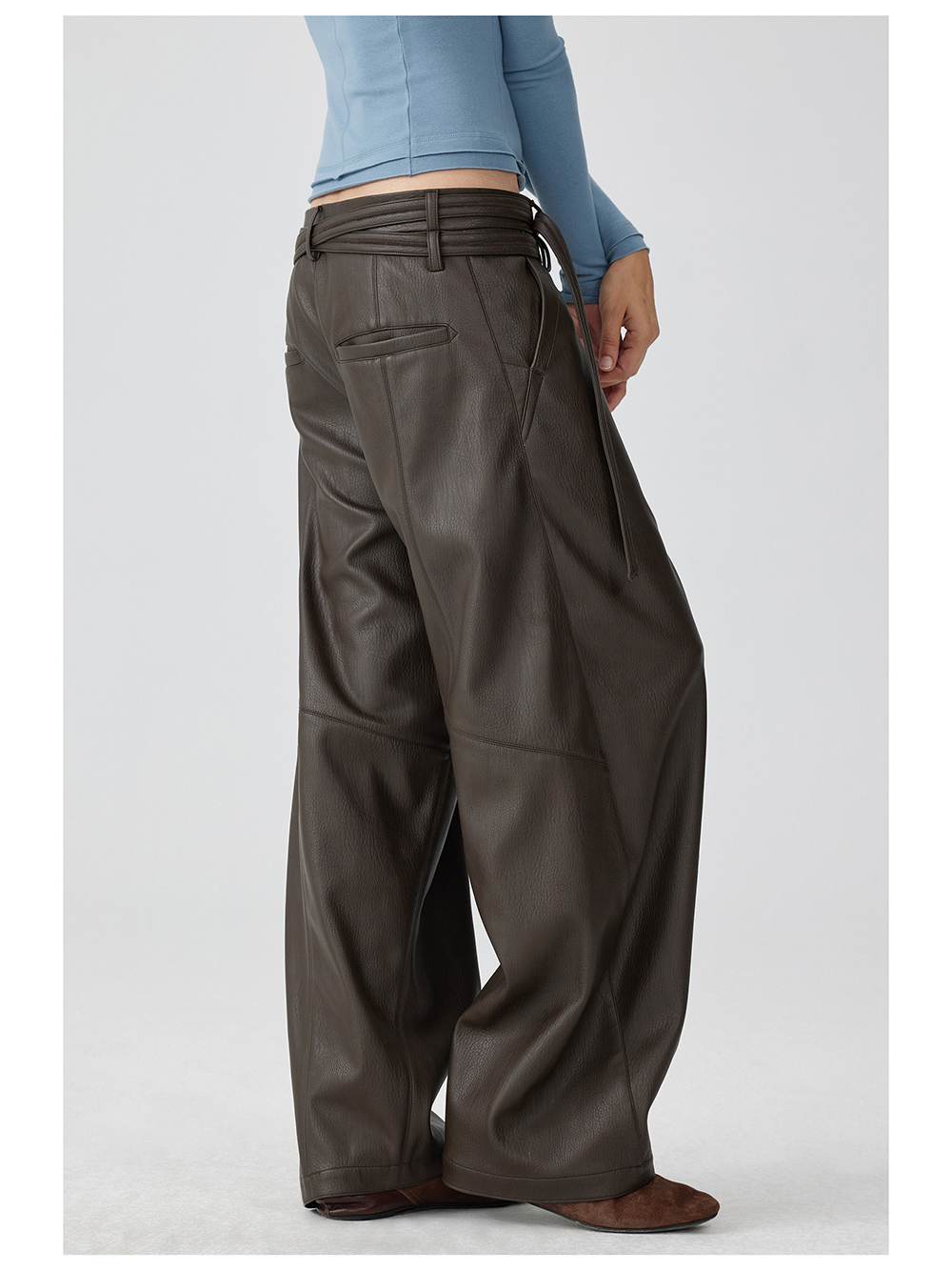 スーツ simpleproject WOOL TWISTED BELTED PANTS SIMPLE PROJECT] Twisted Belted Pants (2color) - BCAESAR