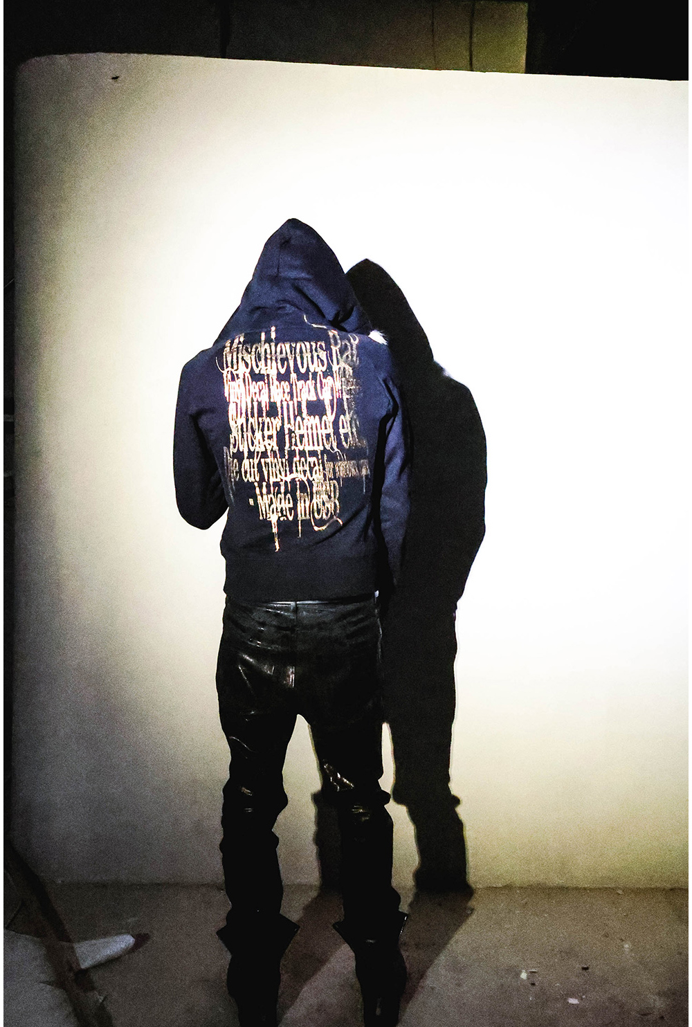 PCCVISION] Gold Print Fur-Trim Hoodie - BCAESAR