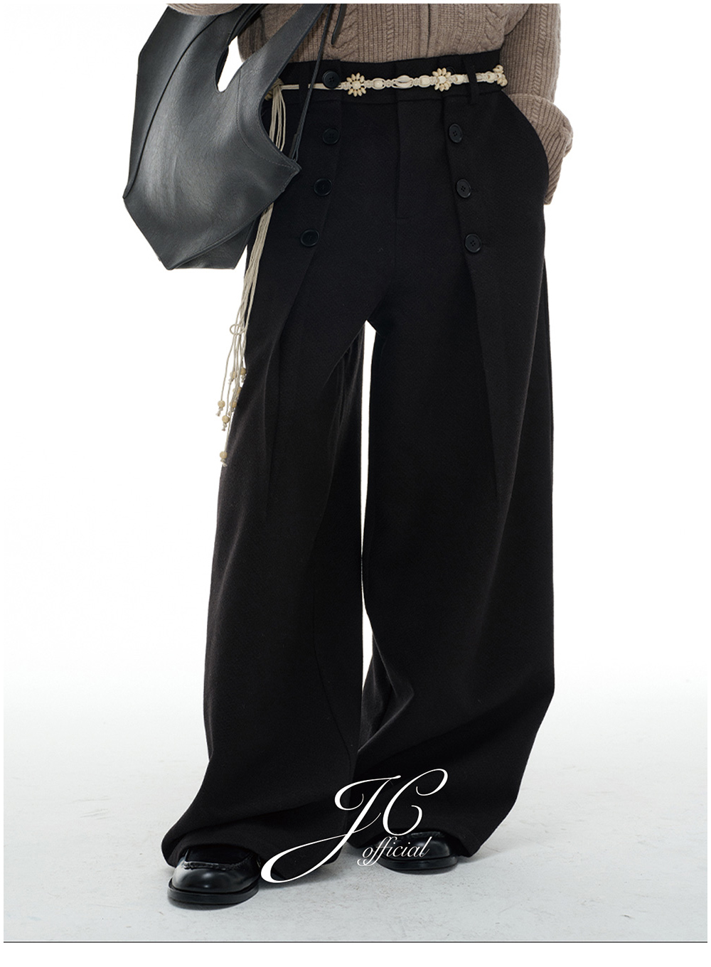 パンツ JCAESAR Button pleated trousers JCAESAR Button pleated trousers