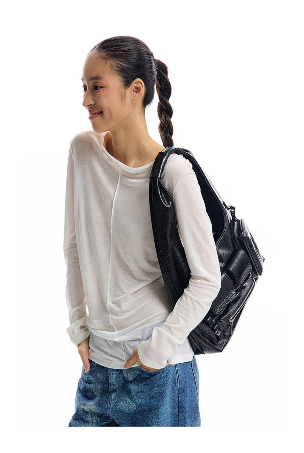 Magic Pocket Hobo Shoulder Bag - BCAESAR