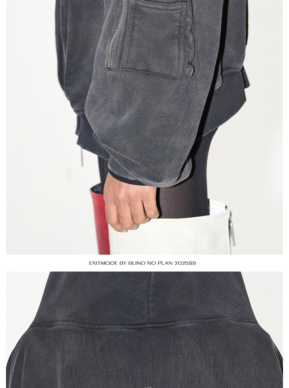 Exitmode Cross Battle Mask Washed Hoodie - BCAESAR