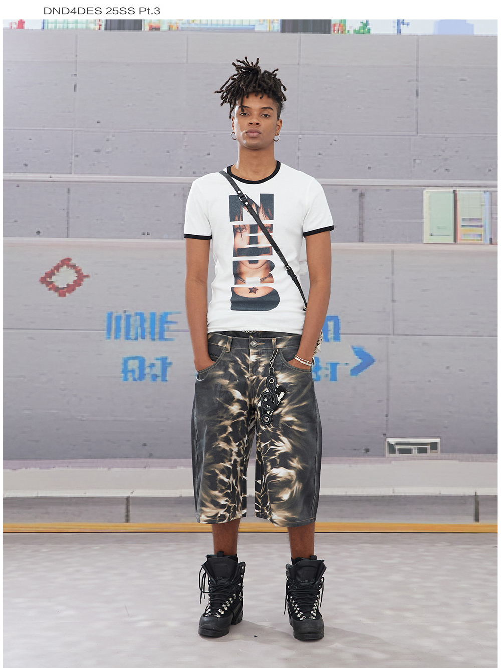 Hand-Painted Leopard Print Shorts - BCAESAR