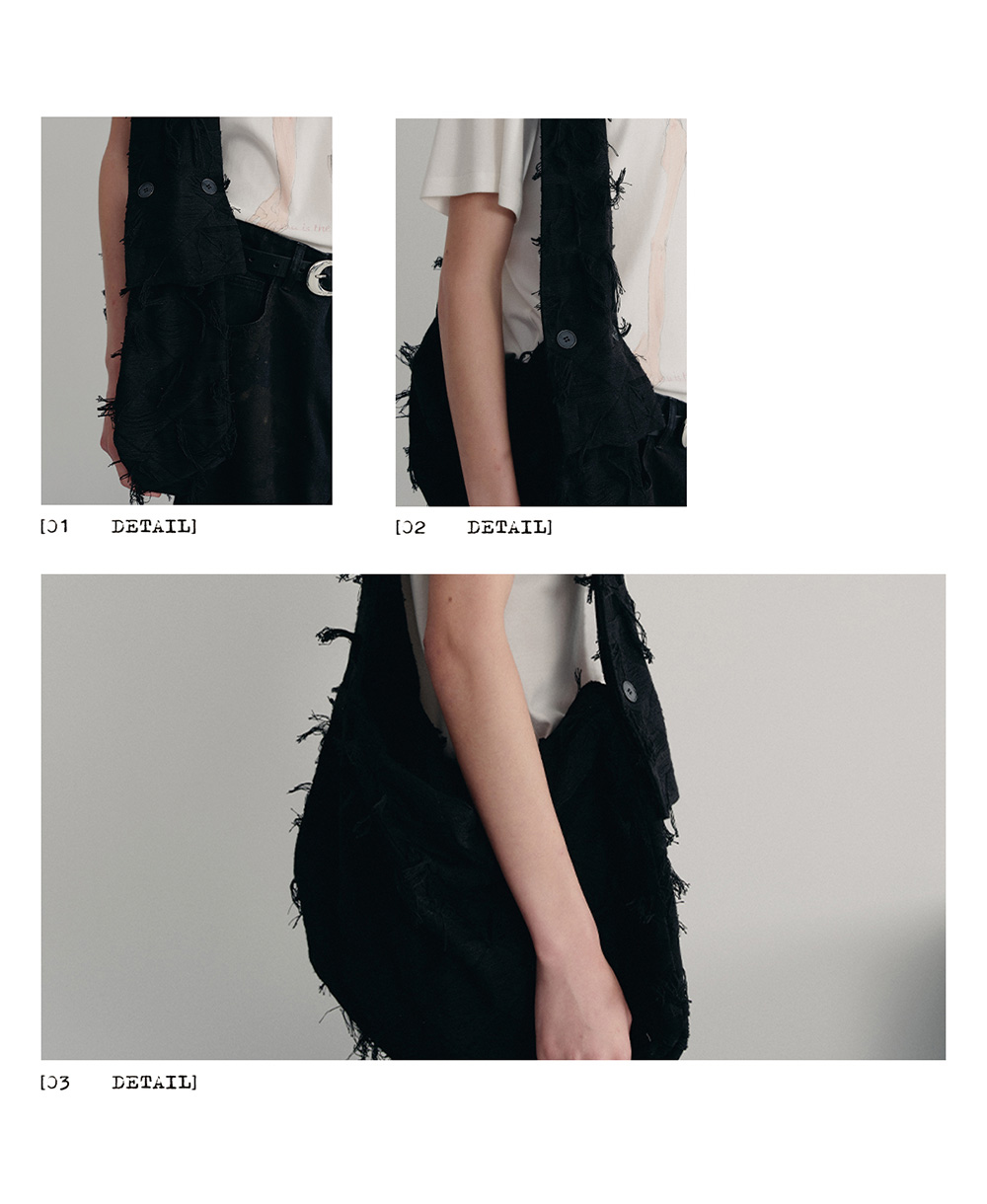 Deconstructed Mummy Shoulder Bag - BCAESAR