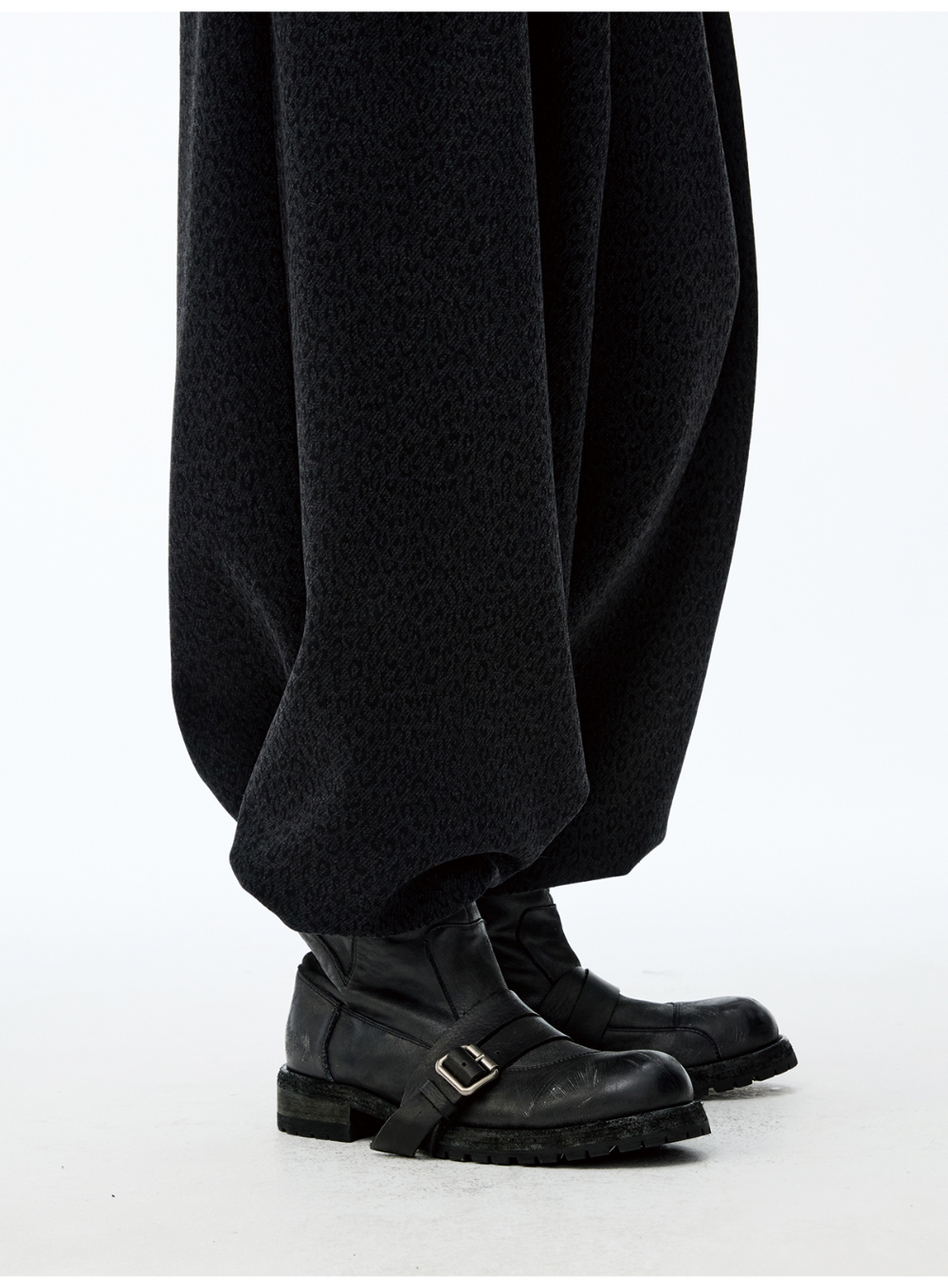 Frosted Leather Engineer Boots - BCAESAR