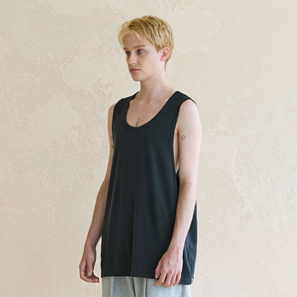 SW Over Fit Sleeveless_Black - CHILLSA