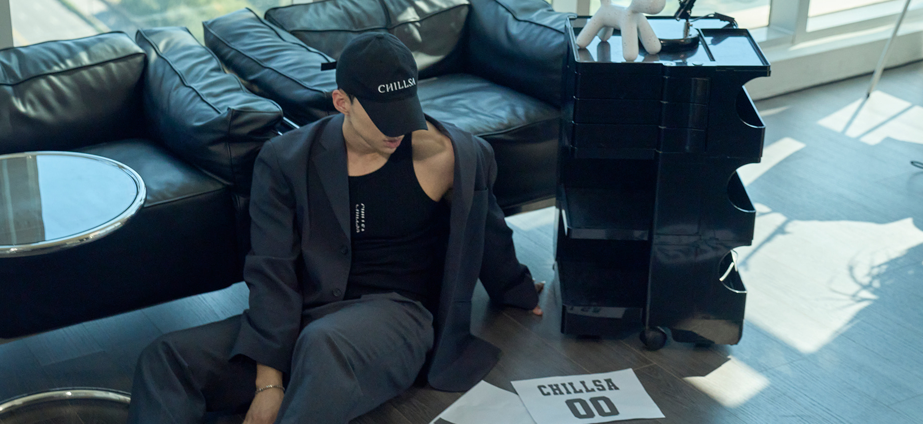 キャップ CHILLSA Chillsa Seoul Reverse Ball CapCream Chillsa Seoul Reverse Ball Cap_Cream - CHILLSA