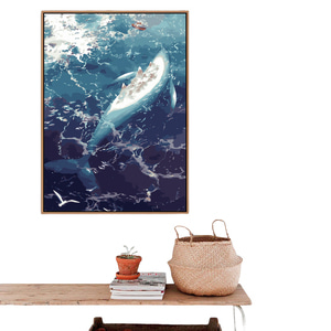 고래 바다 흰수염고래 모비딕 그림그리기 유화그리기 DIY세트 컬러링 쉬운 집콕취미 10종