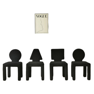 미드센추리 디자인 벨벳 의자 라운지체어 카페의자