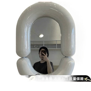 조디악 거울 카페 욕실 타원형 거울