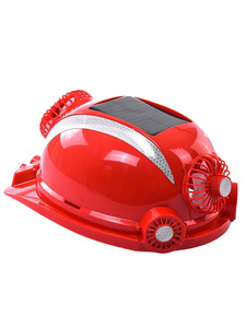 시원한 에어컨 선풍기안전모 탈모방지 여름용 쿨링 헬멧 시공 차양 충전식 선풍기 태양열 공사장 건축모