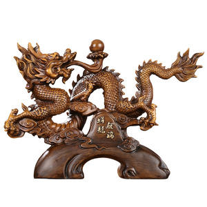 부와 풍수를 유치하는 조디악 드래곤 장식품 중국 용 사무실 보스 데스크탑 장식 공예 선물