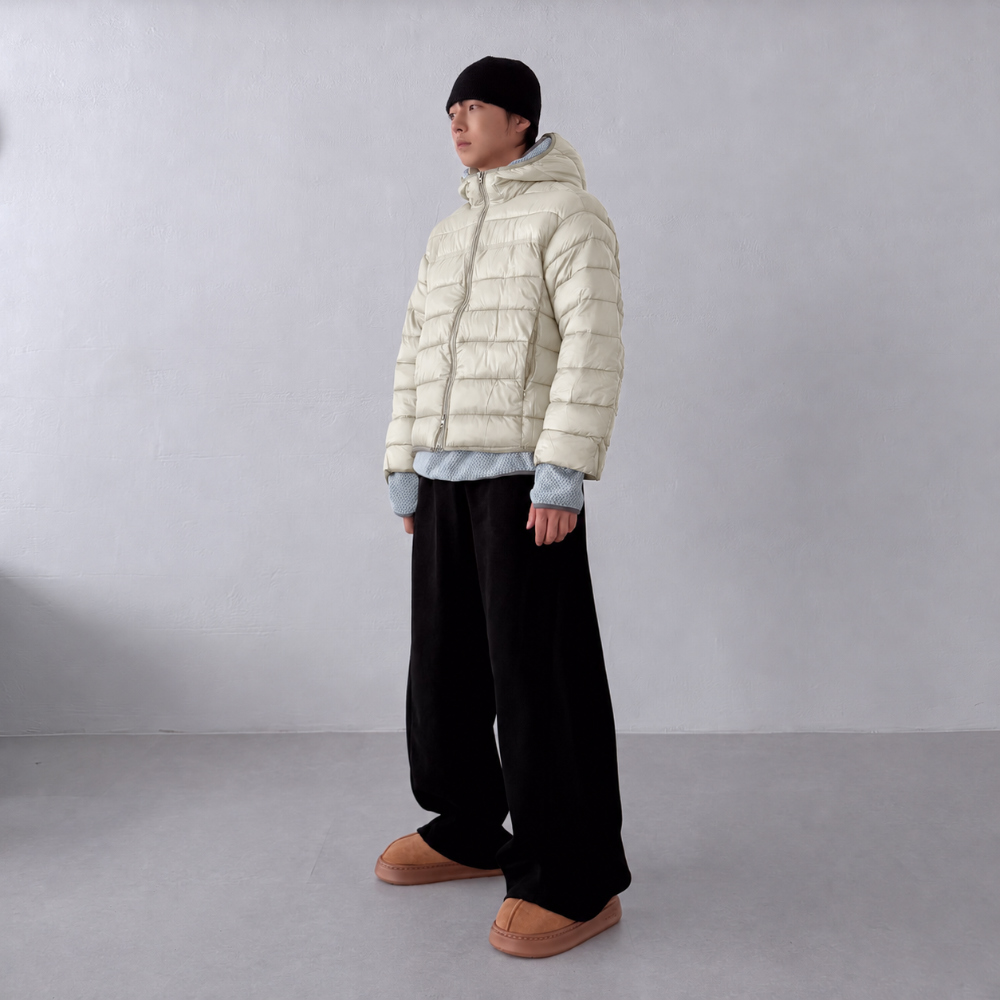 패딩 모델 착용 이미지-S3L29