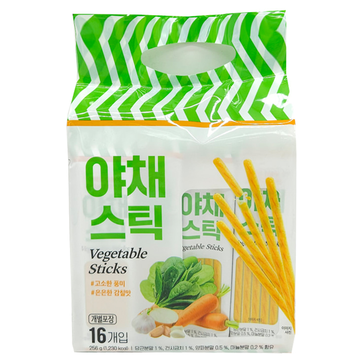 야채스틱 과자 256g