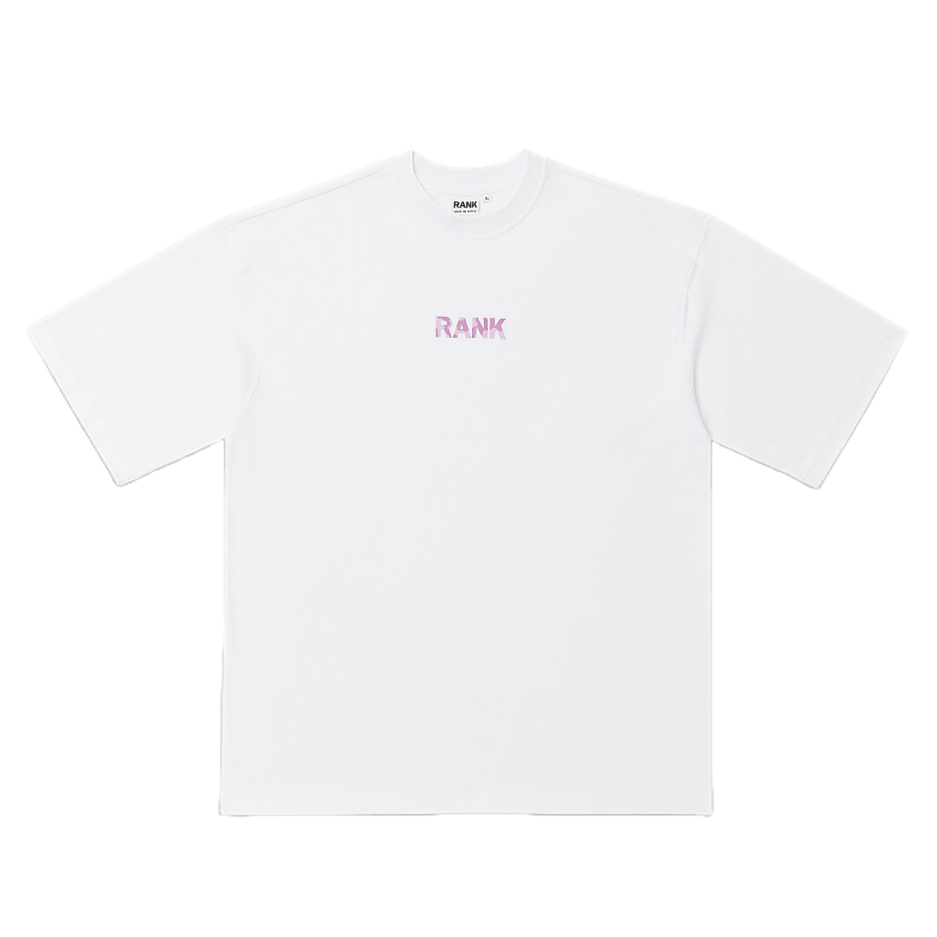 RANK CAMO OVER FIT T-SHIRTS (WHITE)