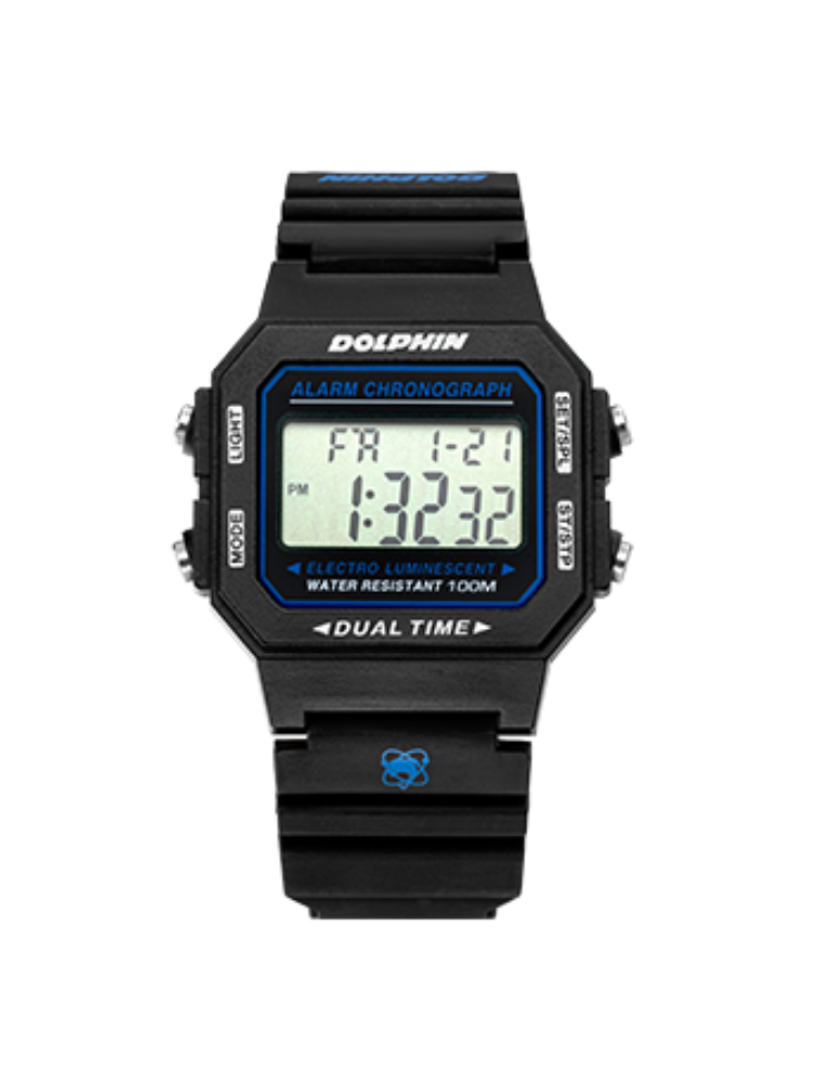 돌핀 8090 스포츠 디지털 손목시계 블루