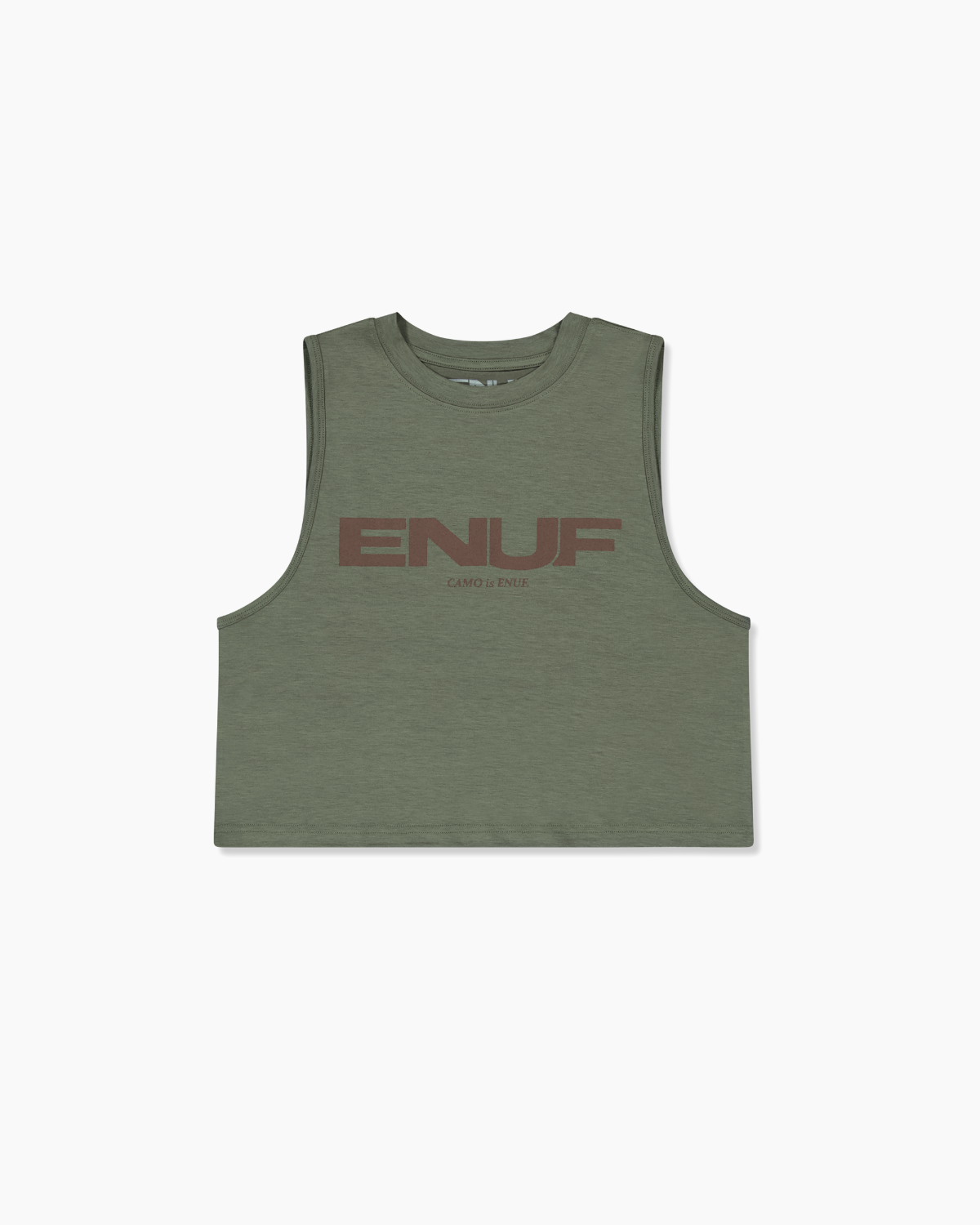 ENUF Health | Camo 이너프 카키 민소매크롭