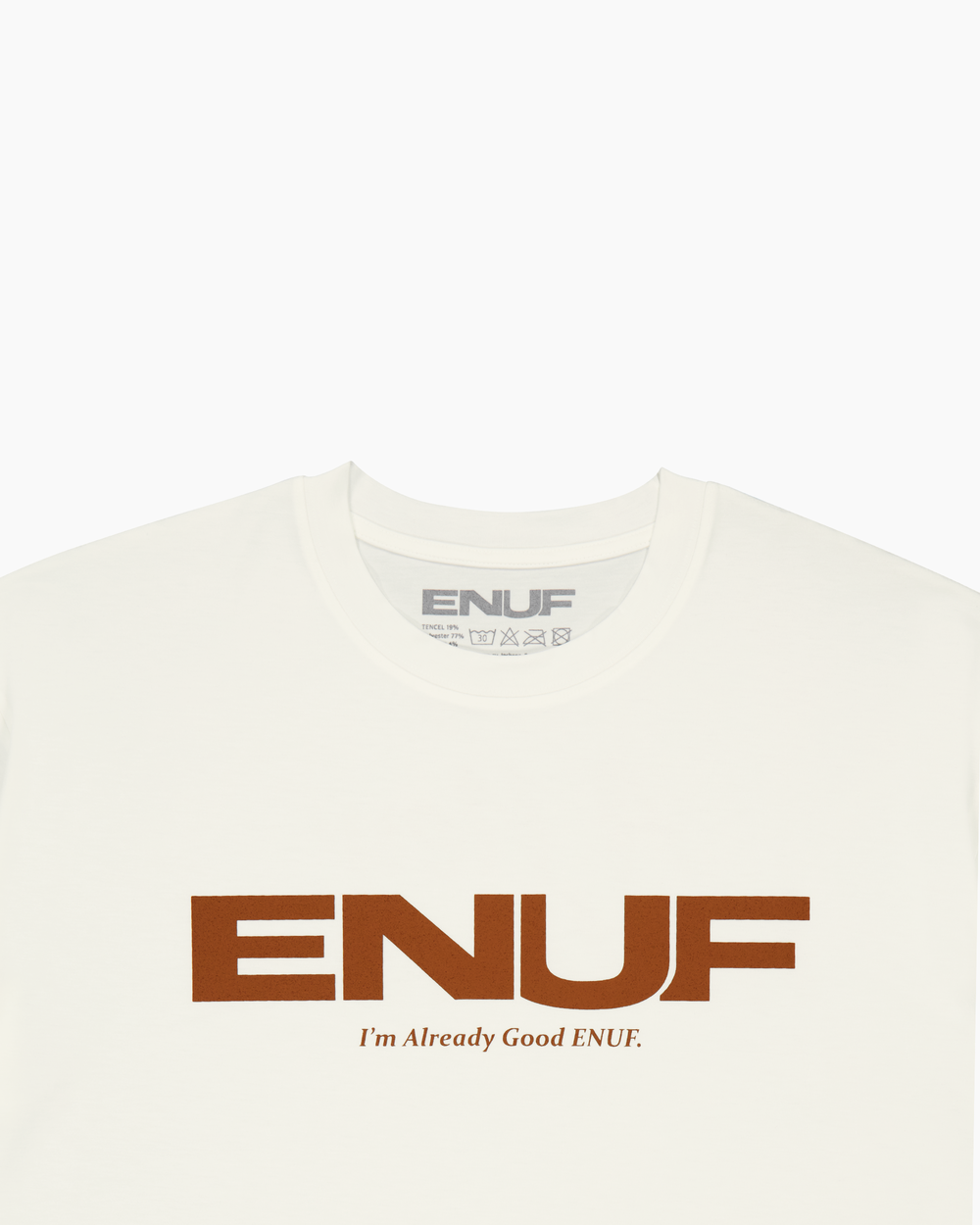 ENUF Health | Soft Brown 이너프 화이트브라운 티셔츠
