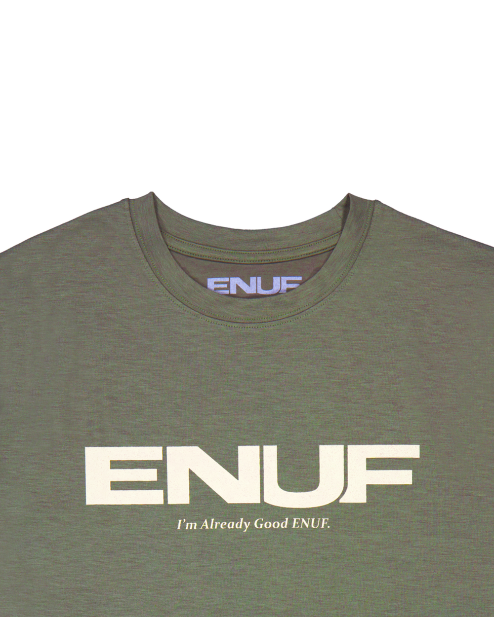 ENUF Health | Amazon 이너프 카키 반팔크롭