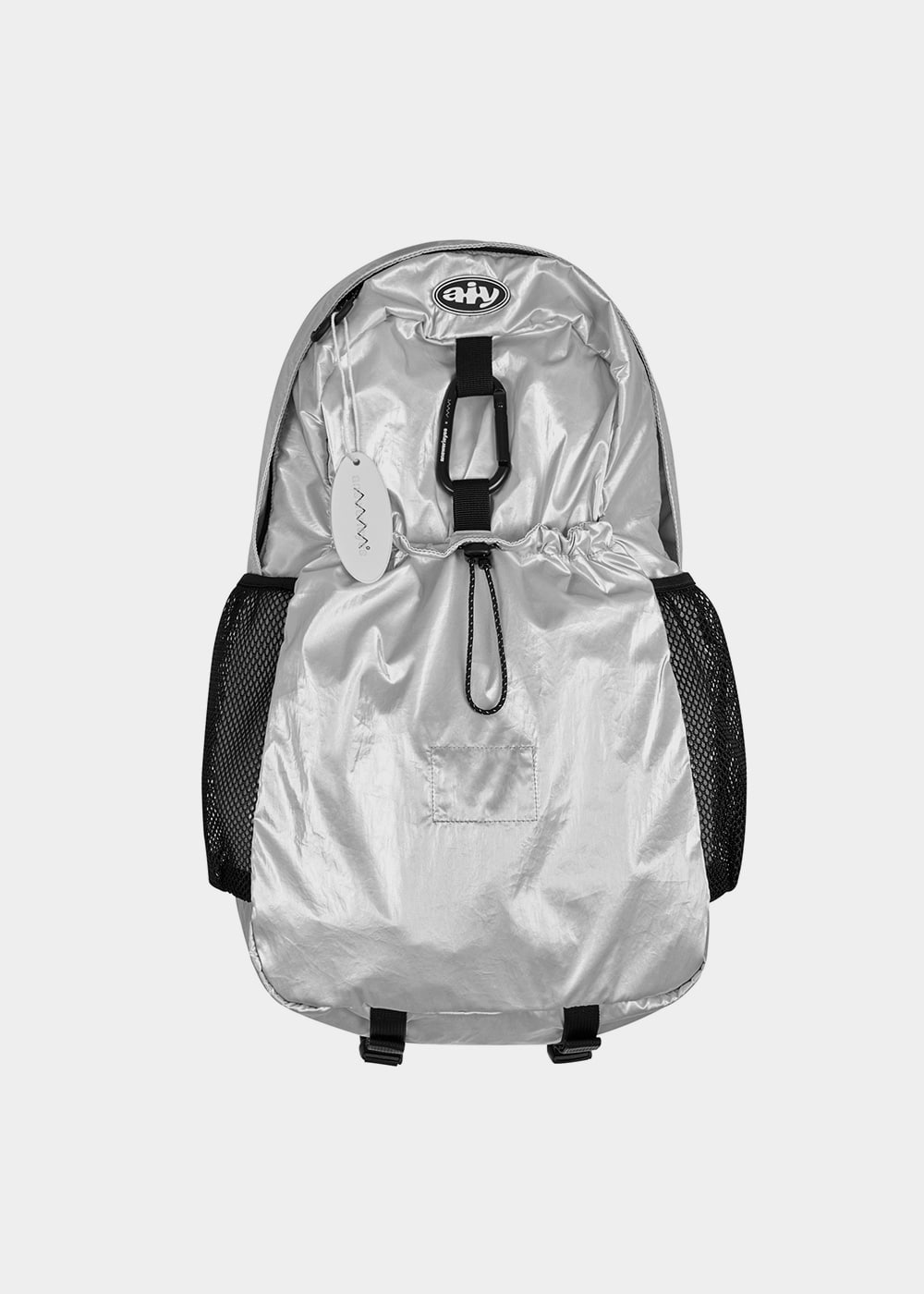 aiy x mmo backpack glossy silver 085