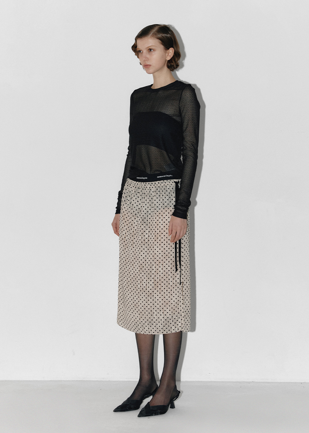 RE-ORDER / Sting Dot Layering Skirt