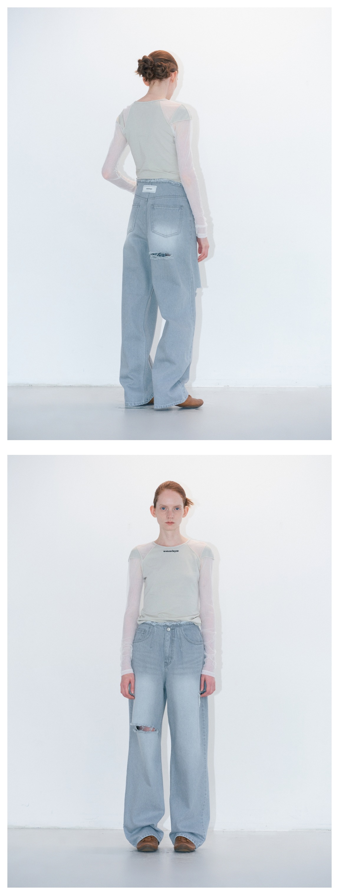 【ANSWERISYES】URBAN RIPPED WIDE DENIM MUSINSA | ANSWER IS YES Urban ripped wide denim