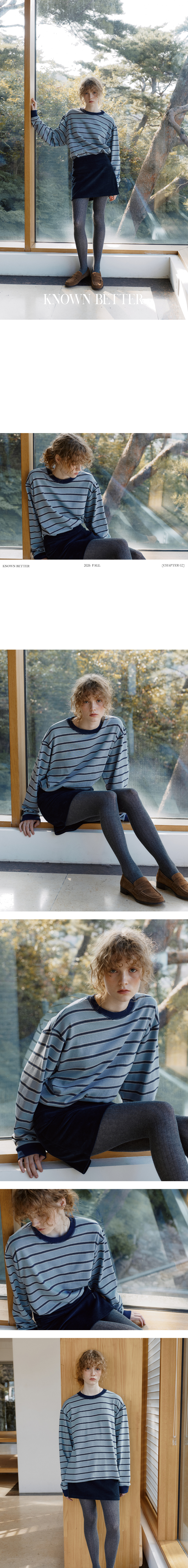 Multi stripe coloring MTM [KNFW07TS10]_Blue - 노운베러