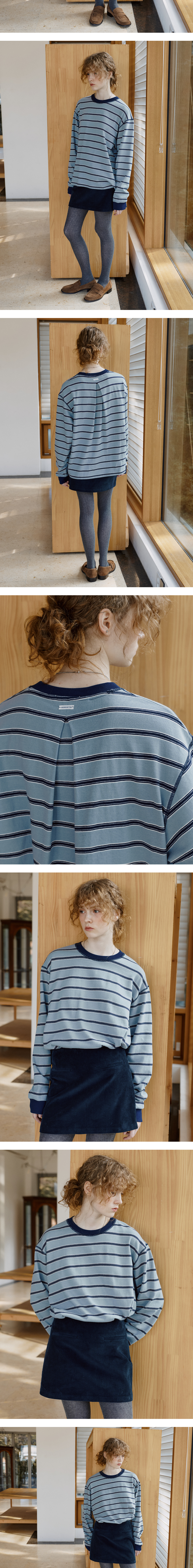 Multi stripe coloring MTM [KNFW07TS10]_Blue - 노운베러