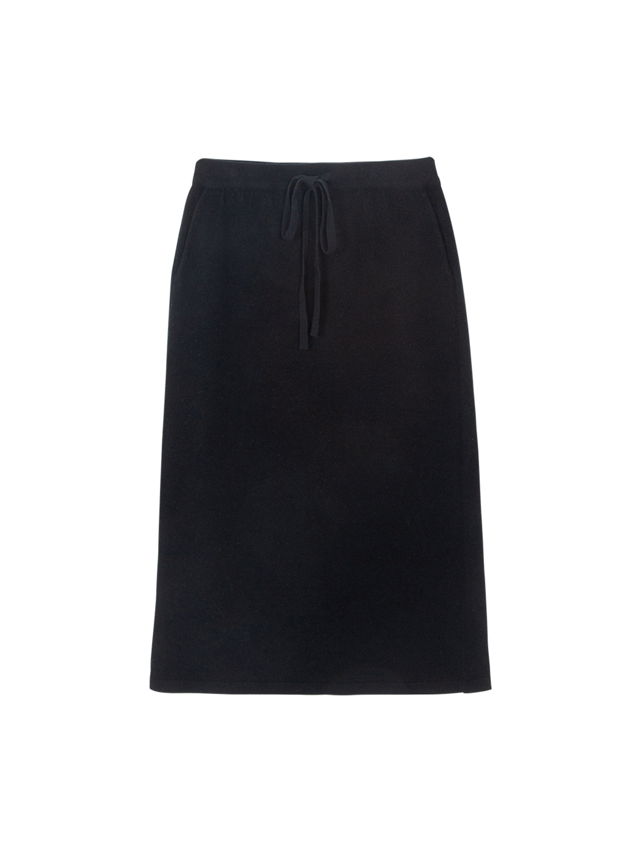 Ribbon Long Skirt Black