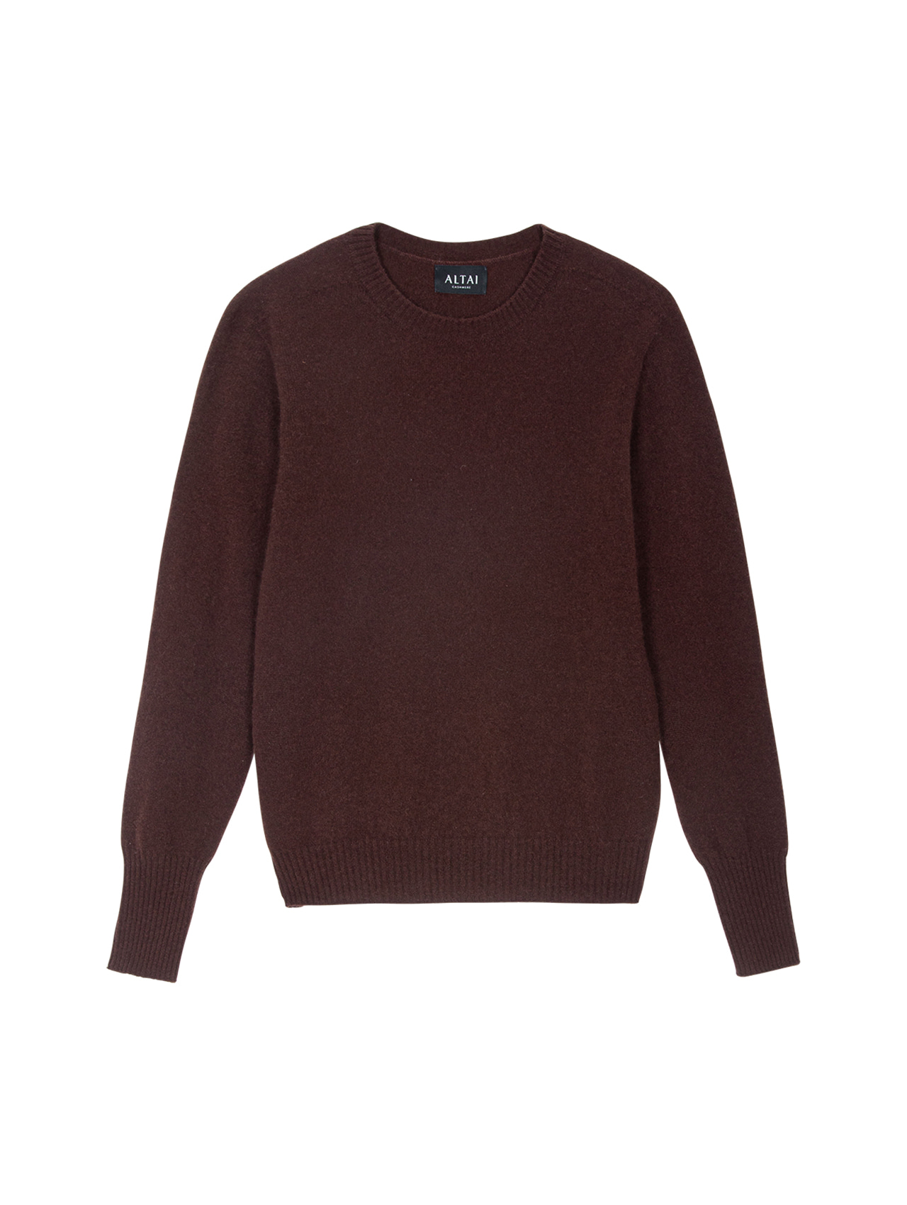 Basic Long Sleeve Pullover Brown