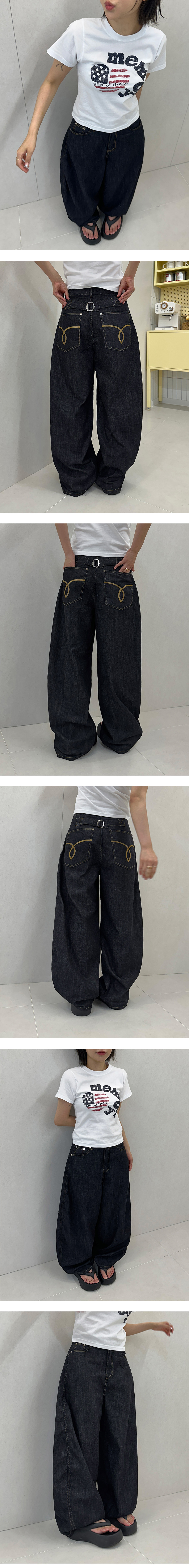 【ひまりさん 専用】BEEDEN スタッズデニムパンツ セール】 〈洗濯機可能〉サイド スリット ストレート デニム